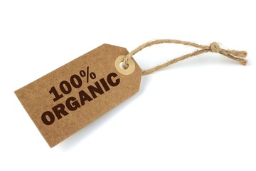 100% Organic label