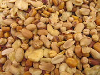 Mixed nuts, mezcla de frutos secos.