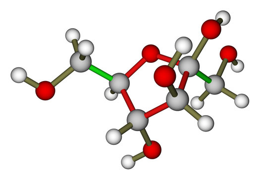 Fructose molecular structure