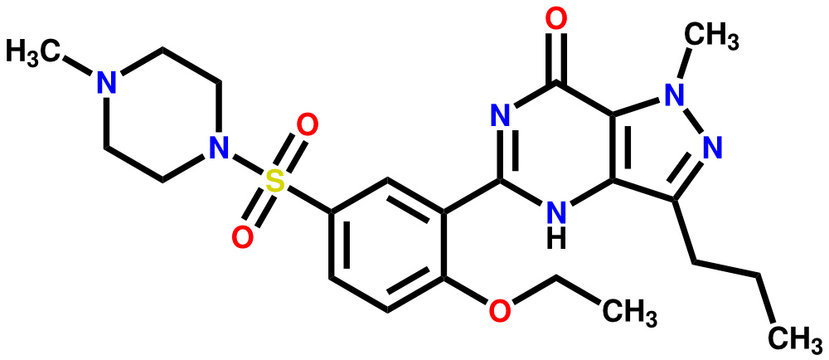 Viagra (sildenafil) structural formula