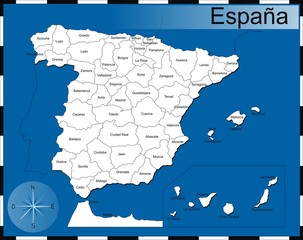 Mapa de España_3 © Packelle