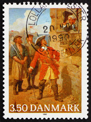 Postage stamp Denmark 1990 Tordenskiold, Admiral
