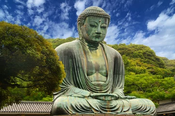 Foto op Canvas Great Buddha of Kamakura, Japan © SeanPavonePhoto
