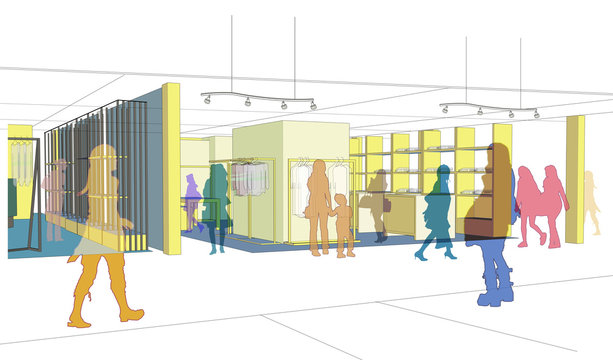 Silhouette-Apparel store