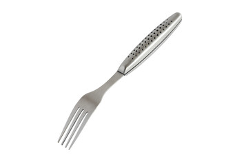 Metal Fork On White