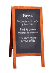 Menu restaurant