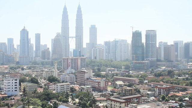 Malaysia's capital city Kual Lumpur with petronas tower