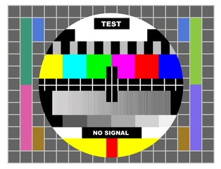 Fototapeta na wymiar tv color test pattern