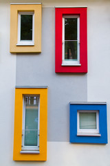 Fototapeta na wymiar Colored windows