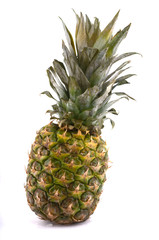 Fototapeta premium Fresh pineapple isolated over white background