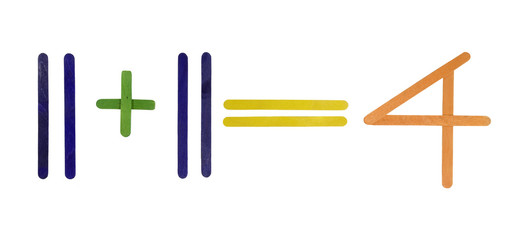 mathematic for junior kindergarten, isolated