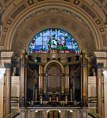 Interior of St Georges Hall, Liverpool, UK