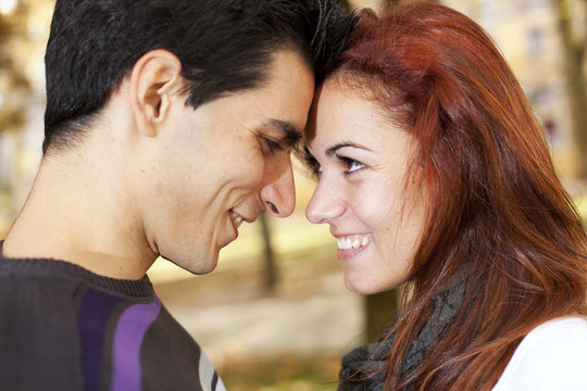 Love and affection between a young couple