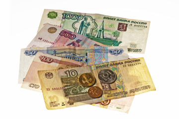 Fototapeta na wymiar Russische Währung Rubel