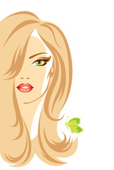 Vector illusration of a Beautiful Girl