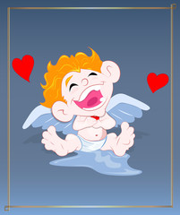 Naughty Cupid Laughing
