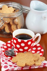 Coffee and homemade butter cookies