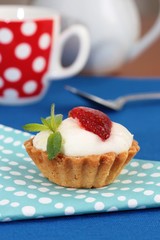Strawberry and cream tart