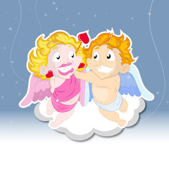 Cute Couple Cupid