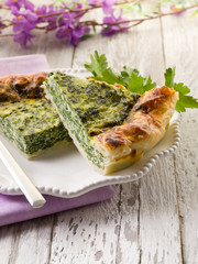 cake with ricotta and spinach