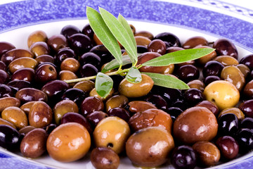 plate with olives