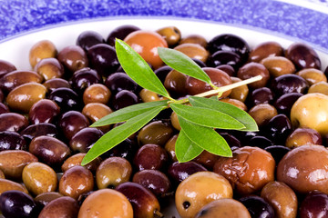 plate with olives