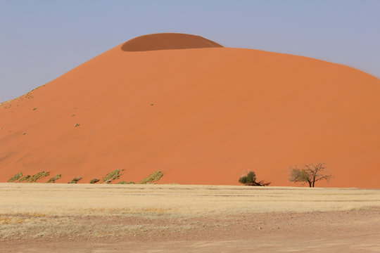 Sossusvlei sand dunes landscape in the Nanib desert near Sesriem