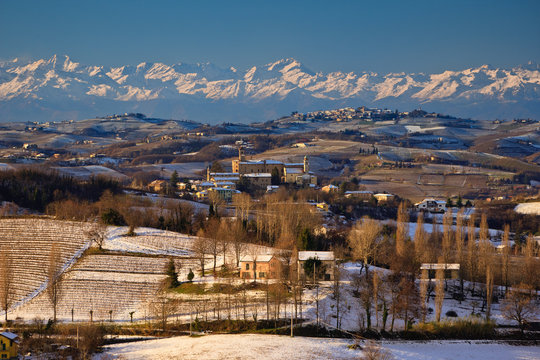 Alpi dalle colline di Ovada