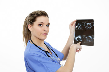 woman doctor in hospital