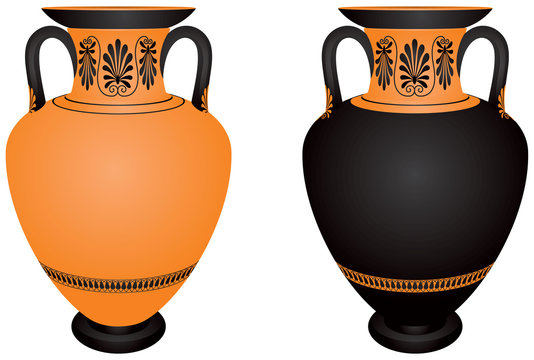 Amphora, ancient Greece archaeological ceramic
