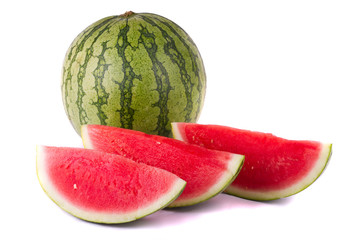 watermelon on white