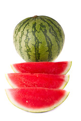 watermelon on white