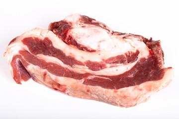 A piece of meat beef brisket