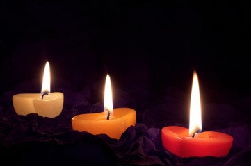 Coloured candle