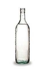 Bottle of spirit, isolated on white background