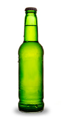 Bottle of beer, isolated on white background