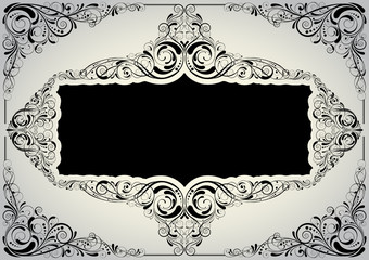 Black ornamental background
