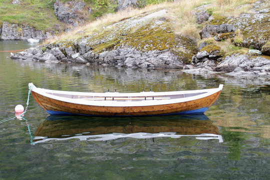 Traditional old Lofoten's boat