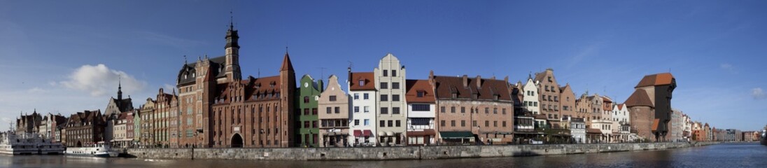 Gdańsk- panorama na stare miasto.