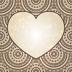 vectorheart on  seamless eastern floral  background