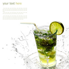 Ice cold Mojito spray (with sample text)