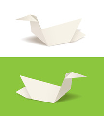 Origami birds vector illustration