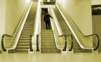 Obraz premium Metro escalators