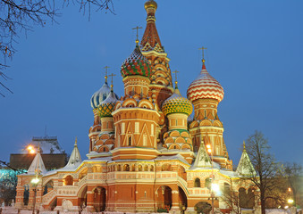 Fototapeta na wymiar St. Basil's Cathedral on Red square, Moscow, Russia