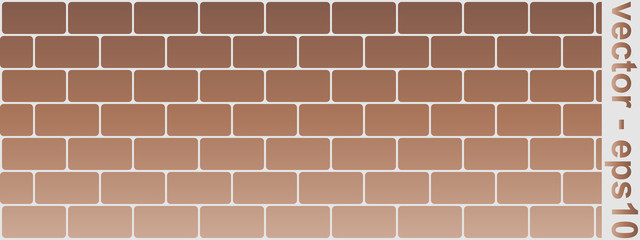 Vector brick old wall background
