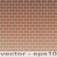 Vector brick old wall background