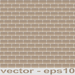 Vector brick old wall background