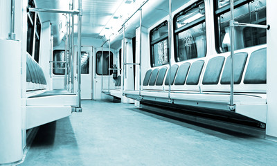 Metro train interior