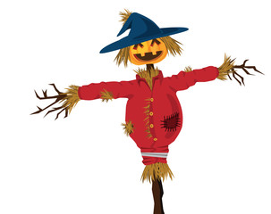 Fototapeta premium halloween scarecrow
