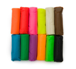 kid's toy of multicolored plasticine